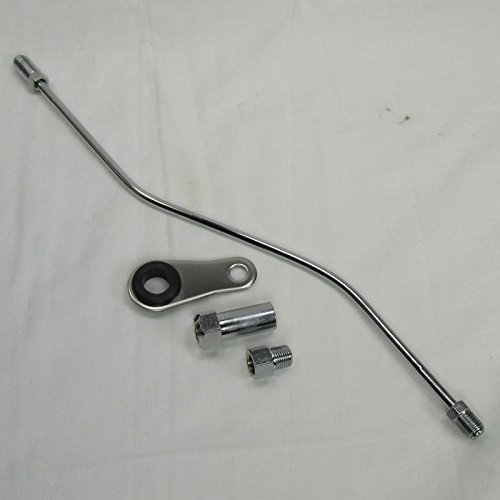 Rocker Box Mounted 60 Psi Oil Pressure Gauge Kit 1984-1999 Harley Big Twin Evolution On Touring Flt/Flht, Dyna Fxd, Fxr & Softail Flst/Fxst - “Carbon Fiber” Oil Pressure Gauge, Fittings, Line & Mount #TOP1