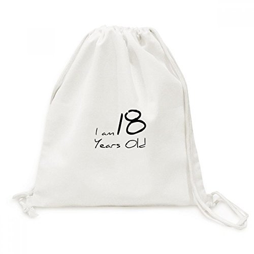 Je suis 18 ans sac en toile à cordon le cadeau parfait pour marquer la majorité