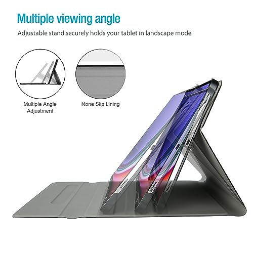 ProCase Keyboard Case for Galaxy Tab S10+ 2024 /S9+ Plus 2023 12.4 Inch with S Pen Holder, Magnetic Detachable Wireless Keyboard Slim Case Cover for S10 Plus/S9 Plus (SM-X820/X810/X816B/X818U) –Black by ProCase - Image 4