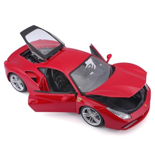 Bburago 15616008R - 1:18 Ferrari Race und Play 488 GTB Fahrzeug, rot, 330 cm x 165 cm x 127 cm – Ansicht 2