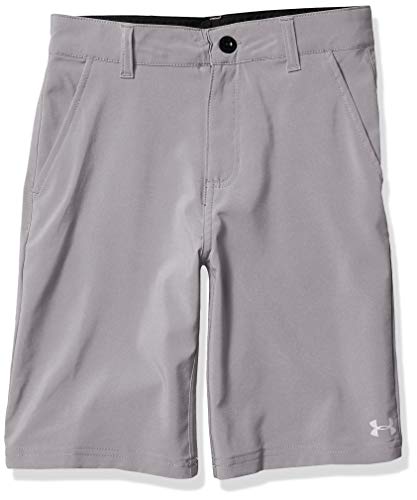 Under Armour Boys' Big UA Standard Short, Steel, 16