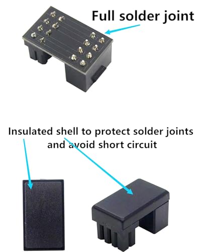 Adaptador de alimentación CPU 8 pines con giro 180 grados miniatura 5