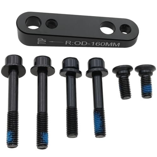 safycaby Flat Mount Disc Brake Adapter Disc Brake Mount Adapter 160mm Rear Mountain Bike Disc Brake Caliper Adapter for Road Bike Calipers