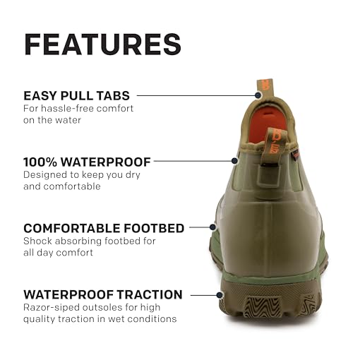 Grundens Men’s Deviation 6” Ankle Boot | Durable, Waterproof, Capers, M 134