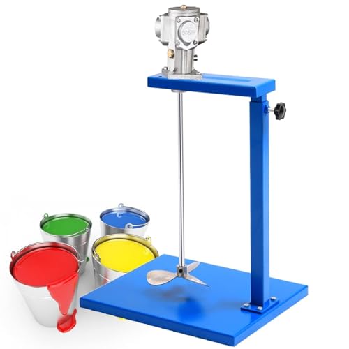 Pneumatic Bracket Mixer Paint Stirring Machine Bracket Air Agitator Paint Mix Tool 5 Gallon/20L Automatic Lift Paint Stirrer 50-2600rmp/min Automatic Lift,Impeller