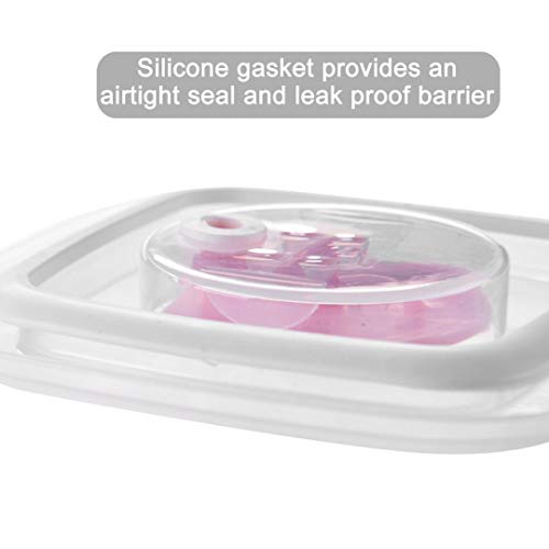 Pandaear Baby Food Snack Plastic Storage Container With Lids, 12 Pack Set Bpa Free Freezer & Dishwasher Safe For Kids #TOP7