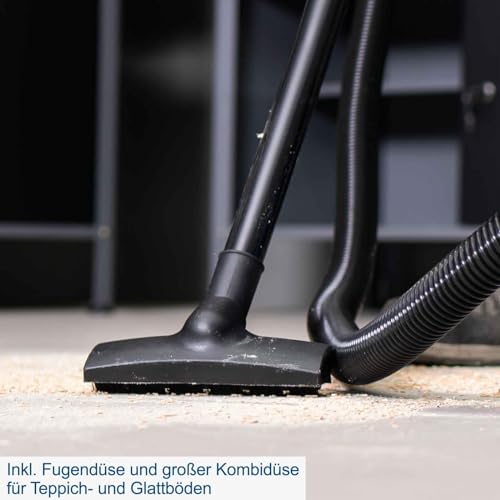 Scheppach Nass und Trockensauger Nasssauger NTS16 mit Ausblasfunktion | Leistung 1200W / 20 kPa...