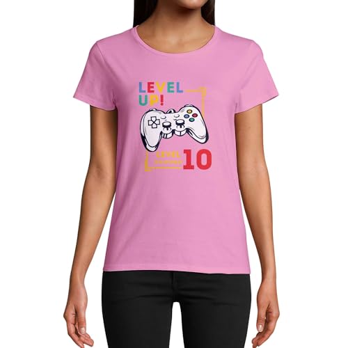 T-Shirt Femme Col Rond pour marquer le coup du 10 Anniversaire de votre enfant - 2