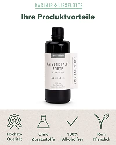 Katzenkralle Tinktur alkoholfrei – 100 ml hochwertiger Extrakt