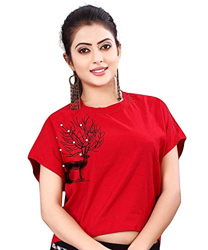 Image of Leriya Fashion Women's Wear Regular Fit T-Shirt