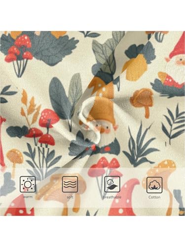 ZZKKO Autumn Gnomes and Mushrooms Girls Underwear Toddler Panties for Girls Comfort Brief Size 2T3