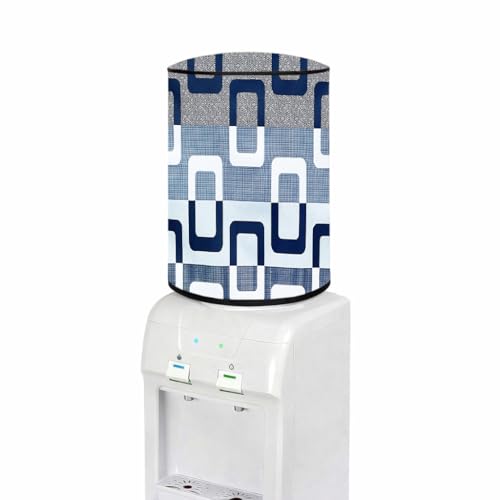 Image of Multicolor 20 Litre Water Dispenser Bottle Cover | Waterproof & Dustproof PVC Fabric | Reusable Protective Cover for 20L Water Can (geometric-16)