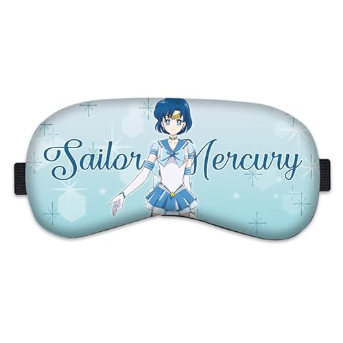美少女戦士セーラームーン 水野亜美 アイマスク 睡眠用 男女兼用 可愛い 面白い 遮光 眼罩 安眠 快眠 キャラクターグッズ 不眠 昼寝 旅行 飛行機 光漏れなし 通気性 圧迫感なし 低反発素材 サイズ調整自由