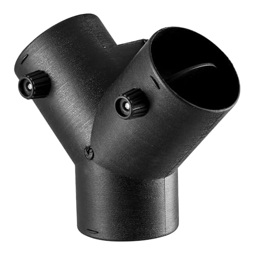 VEVOR Conector para Calentador Diésel, Conectores de Ventilación de 3 Vías en Forma de Y con 2 Válvulas Giratorias de 90°, Puerto de Conexión a Calentador Diésel de 2/5/8 kW, 155 x 190 x 100 mm