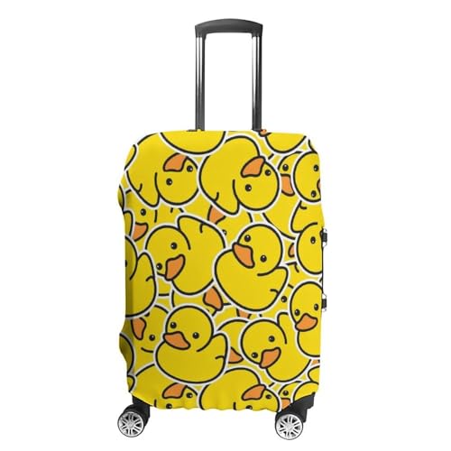 Duck Rubber Luggage Covers Washable Anti Scratch Luggage Cover Suitcase Covers Stretchy Travel Case Cover for Suitcase Decorated Accessories M