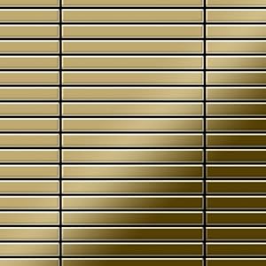 ALLOY Mosaikfliese Linear-Ti-GM Gold 0,94 m2