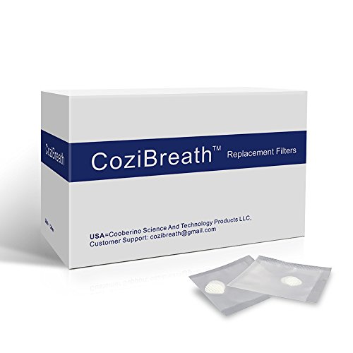 CoziBreath 24 Coppie Di Filtri Di Ricambio per Filtri nasali Ultra Defense Max(Schermo filtro di ricambio rotondo, L)