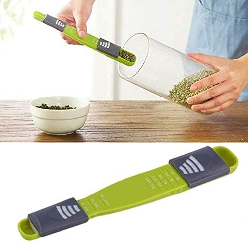 1pcs Adjustable Measure Cup Double Head Eight Scale Measuring Spoons Coffee Powder Spoon Baking Tool Kitchen Accessories Office Portable