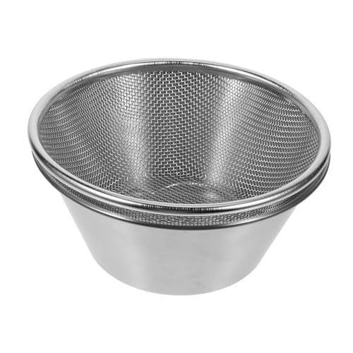 Genérico 1 Juego Cesta De Drenaje Decoración De Piña Bol Colador Cesta De Mimbre Estante Tendedero De Cocina Drenar Instante Cuencos De Frutas Cesta De Vapor Arroz Silver Acero Inoxidable