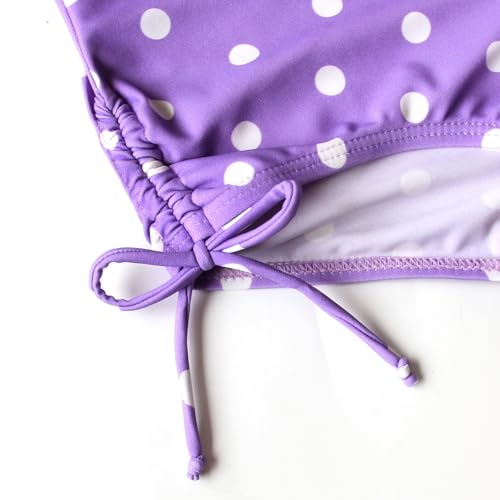Image of Polka Dot Girls Kids Bathing Suits Adjustable Swimsuits (FBA)