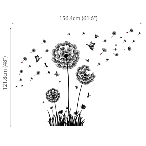 Vinilos Decorativos BASHOM BS-105 mariposas y diente de león miniatura 4