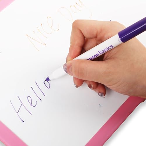 Amazon Basics Low Odor Ultra Fine Tip Dry Erase Whiteboard Markers, Variety of Colors, for Office, Home or School Use, 12 Pack, Assorted Colors image 6