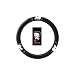 U.A.A. INC. 1 pc Betty Boop Timeless Original Design Logo Black Steering Wheel Cover New