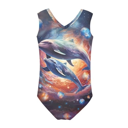 Image of One Piece Swimsuit Girls Kids Bathing Suit V Neck Wide Shoulder Strap Toddler Beach Swimwear for 3-14 Years