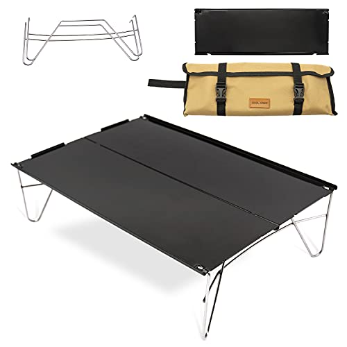 Ultralight Folding Mini Camping Table Compact Backpacking Table with Carrying Bag for Home, Hiking Table Ultralight, Mountaineering Beach Picnic