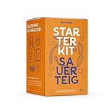 BACKEN OHNE HEFE: Durch die natürliche Triebkaft unseres Sauerteigs wird keine Trockenhefe oder Backtriebmittel benötigt. Dank der Fermentation werden die Backwaren besonders gut verdaulich und dir gelingt dein perfektes Sauerteigbrot.