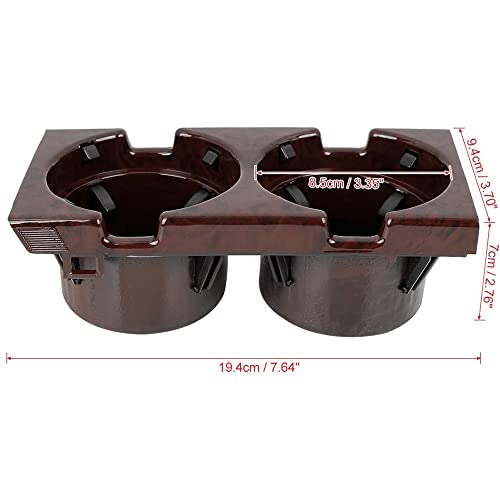 Portavasos doble consola central para BMW E46 miniatura 4