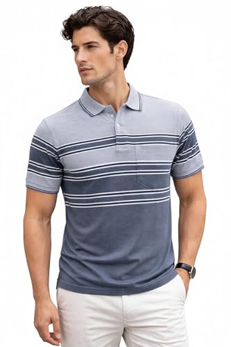 Image of GODFREY Polo T Shirt for Man with Pocket - Half T Shirt for Men Cotton