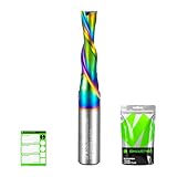 SHARPRO Spiralnutfräser 8mm schaft,Downcut,6 mm mit Schnittdurchmesser 22mm Schnittlänge,fräser für oberfräse,holzfräser,planfräser,nutfräser,CNC