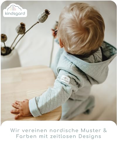 Kindsgard Bindelätzchen 7er-Pack „happaklat“ – Rosa – wasserdicht, abwischbar & pflegeleicht – 75% Bio-Baumwolle – Baby Lätzchen zum Binden – 24x20 cm – unisex Set für Jungen & Mädchen