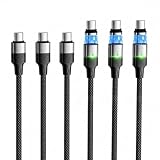 iAXBi 240W USB C to USB C Magnetic Charging Cable 3-Pack 3.3FT+6.6FT+6.6FT