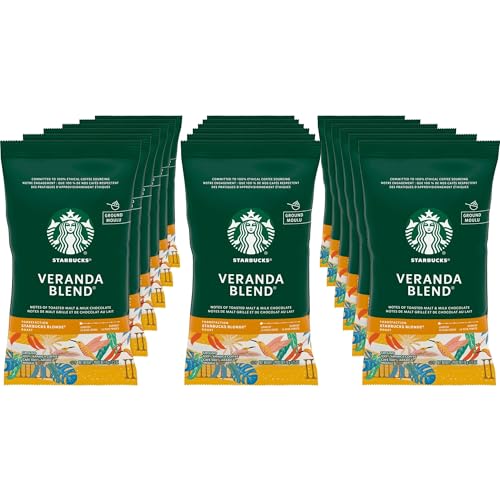 Starbucks SBK11020676 Premium Blonde Roast Ground Coffee, 2.5oz (Pack of 18) Packaging may vary - image 1