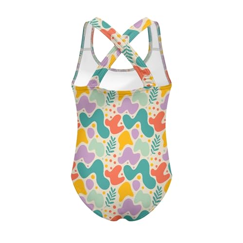 Image of Girls One Piece Swimsuit 3D Sequin Glitter Cross Back Quick Dry Sparkly Bathing Suit for Beach Pool 5-14Y