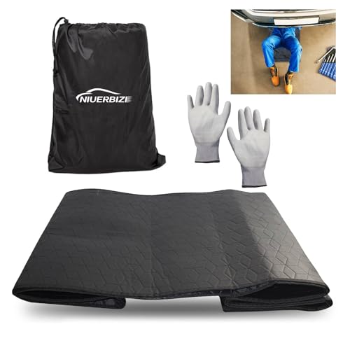 2025 New 60''x28'' Rolling Creeper Mat, Black Car Repair Mat, Foldable Car Repair Pad Suitable for Car Repair Work on All Terrains