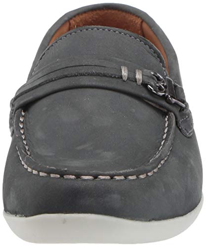 Image of Driver Club USA Unisex-Child Boys /Girls Leather Fashion Luxury Driving Loafer with Rope Anchor Detail