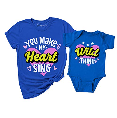 You Make My Heart Sing Wild Thing Mother's Day Mommy and Me Matching Mom Kids T-Shirt Gift