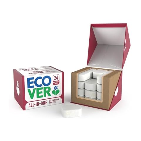 Ecover All-in-One Dishwasher Tablets with Rinse Aid Cover