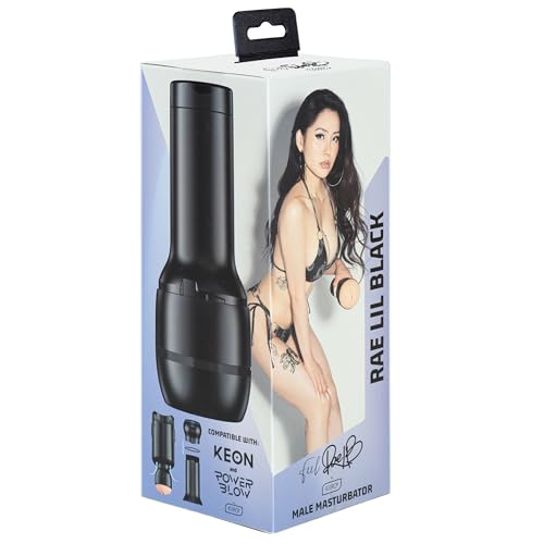 KIIROO Rae Lil Black – FeelStar Masturbateur Homme, Moulé à Partir de Parties du Corps Réelles – Matériau Doux, Type Peau – Optimisé pour Keon et PowerBlow