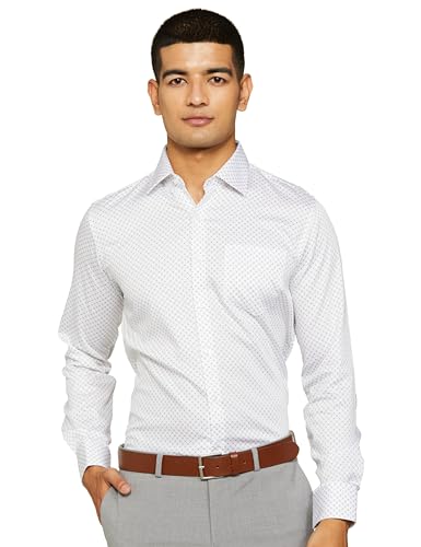 Image of Van Heusen Formal Shirt for Men | Cotton | Print | Slim Fit | Full Sleeves