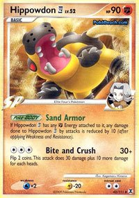 Pokemon - Hippowdon 4 (42) - Rising Rivals : Amazon.ca: Toys & Games