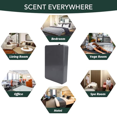 Diffuseur d'huiles essentielles design fin avec programmation Bluetooth