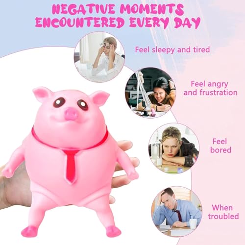 Generic Funny Pink Pig Squishy Toy - Image 5