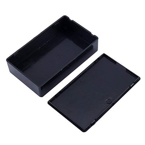 100x60x25mm Black Plastic Cover Project Electronic Enclosure Instrument Case DIY Power Junction Box, 5Pcs