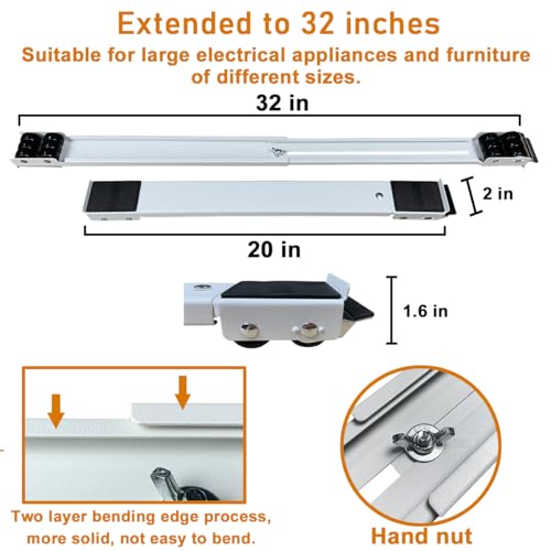 image for Yutianli Heavy Duty Extensible Appliance Roller is Suitable for Washin