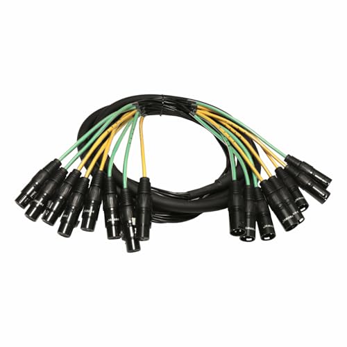 Hawk HSX8LU03 XLR Snake Cable (8 Channels) 3 M Patch Studio, Stag...