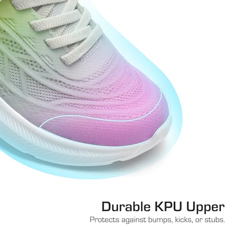 Image of DREAM PAIRS Kids Sneakers Running | Lightweight,Breathable,Comfortable, Non Slip,Hook-and-Loop,Walking, Gym, School, Daily Play,Colorburst